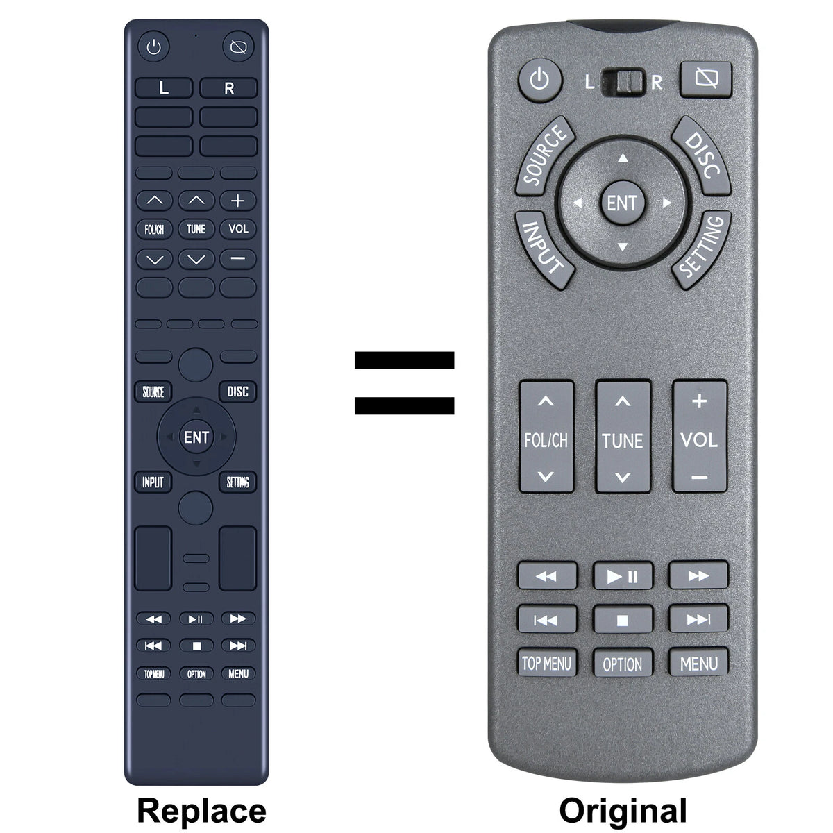 Rear DVD Entertainment Remote Control For 86170-60090 2015-2019 Lexus LX570