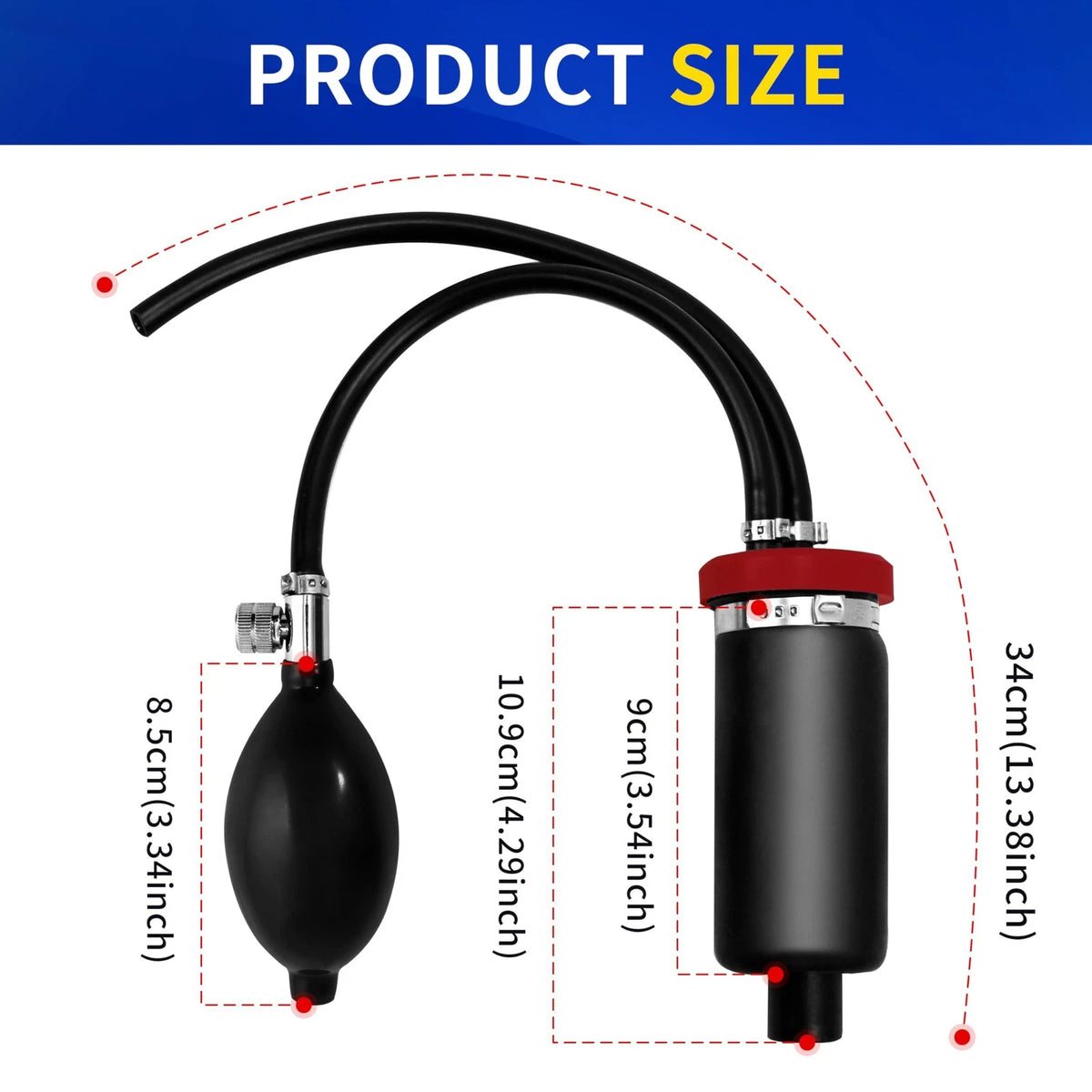Kuntech Universal Easy Intake Adapter, Automotive Smoke Machine Inflatable...