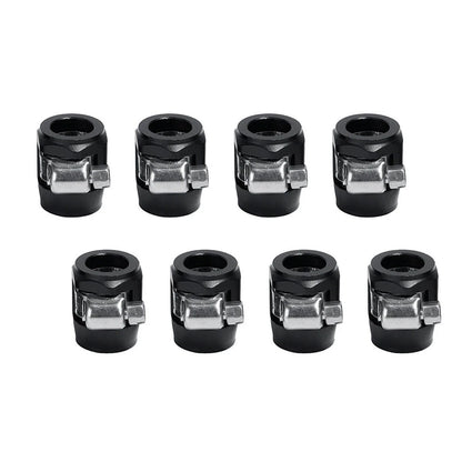 For 3/8" Hose 8Pcs AN6 Finisher Clamp Set Replacement Aluminum Professional