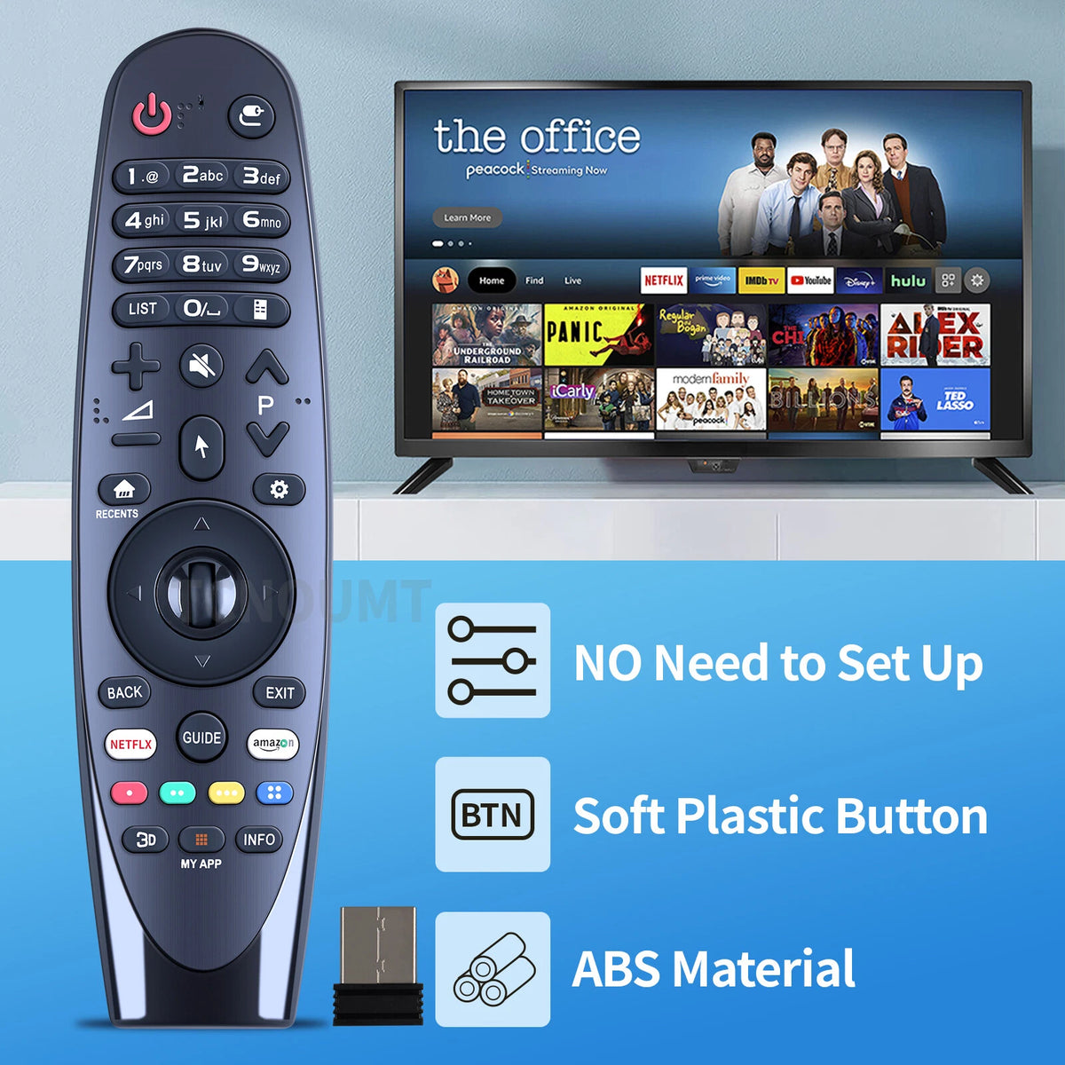 RM-G3900 Remote Control with USB Receiver For LG Smart TV 55UK6300PLB