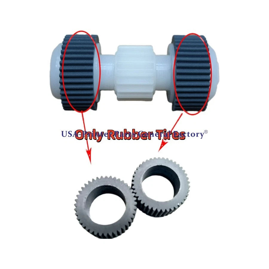 2Pcs Pickup Roller Rubber Tire Fits For Canon MG6480 MG6850 MG6640 MG5780 MG6821