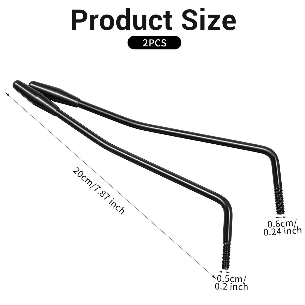2PCS Thread Tremolo Arm, Electric Guitar 5mm and 6mm Thread...