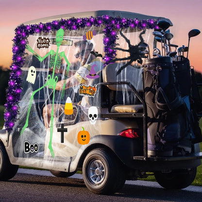 Suncalla Halloween Golf Cart Decoration Kit-Halloween Car multicolor