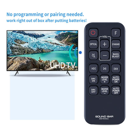 AKB74935621 For LG Sound Bar Remote Control SJ2 SPJ2B-W SJ2.DEUSLLK