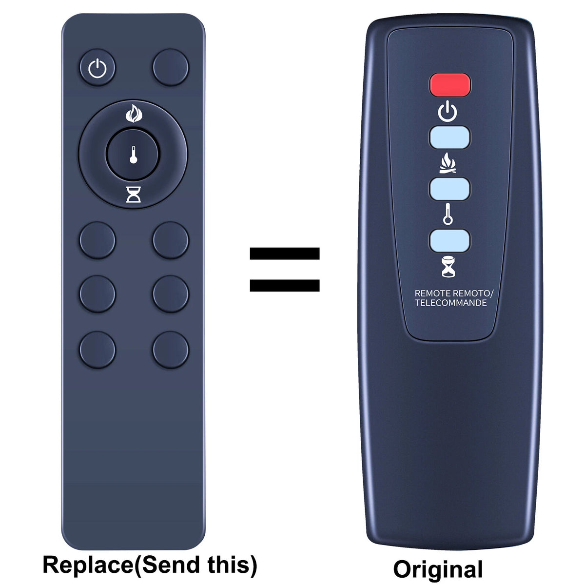 Replacement Remote Control For Twin Star 18EF023GRA 18EF023SRA 23EF023GRA