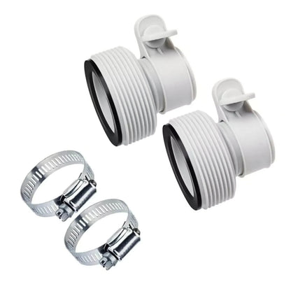 2x 1.25" to 1.5" Type B Hose Adapter Connector For Bestway Coleman Intex