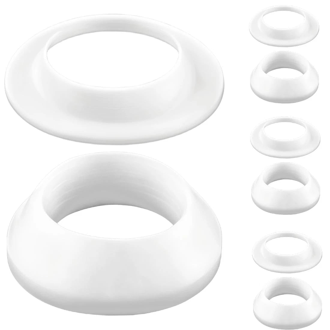 Drainage Seal,Universal Basin Drain Gasket Replacement White-4 Sets