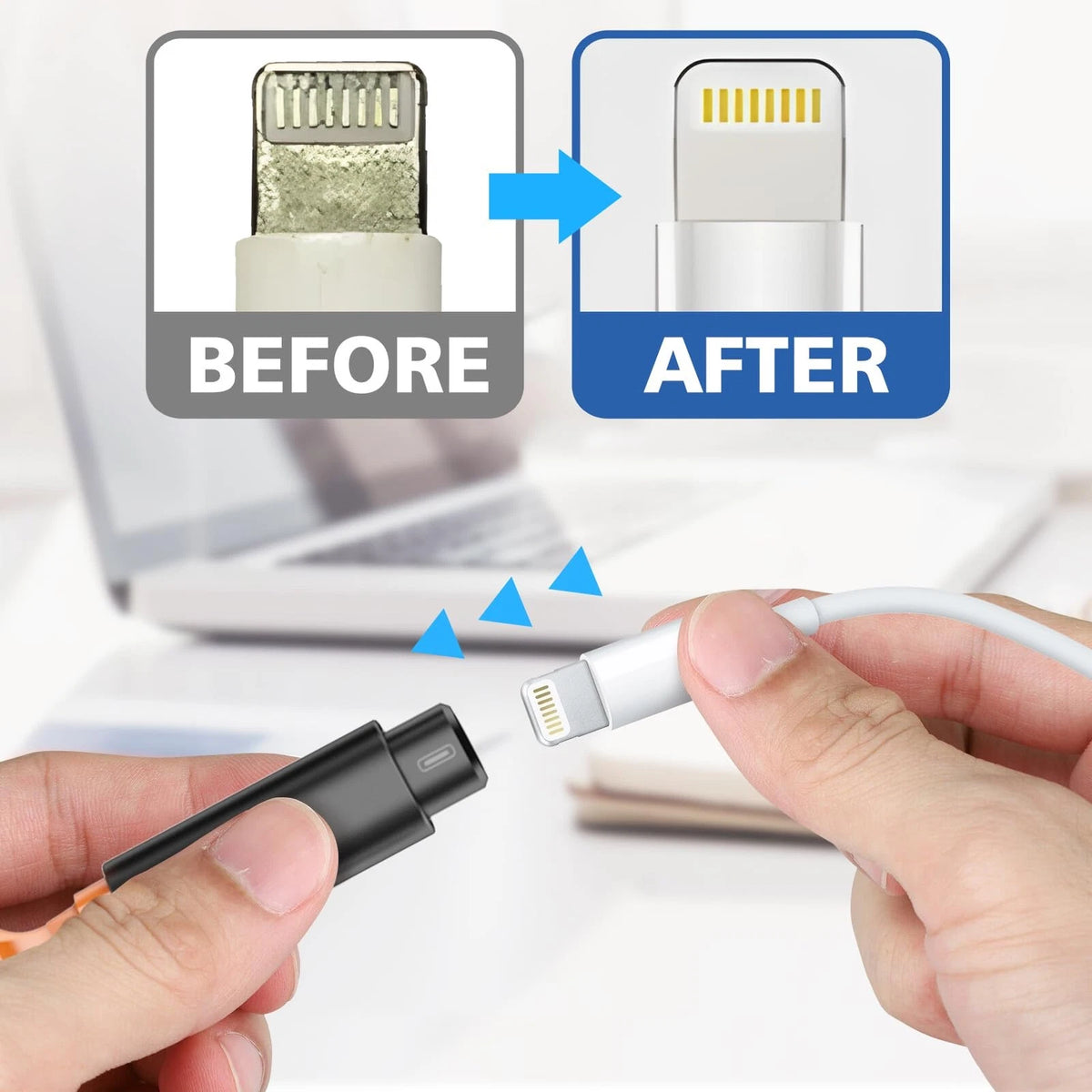 iPhone Cleaning Kit for Charging Port Cleaner, Cleaner AirPod Black