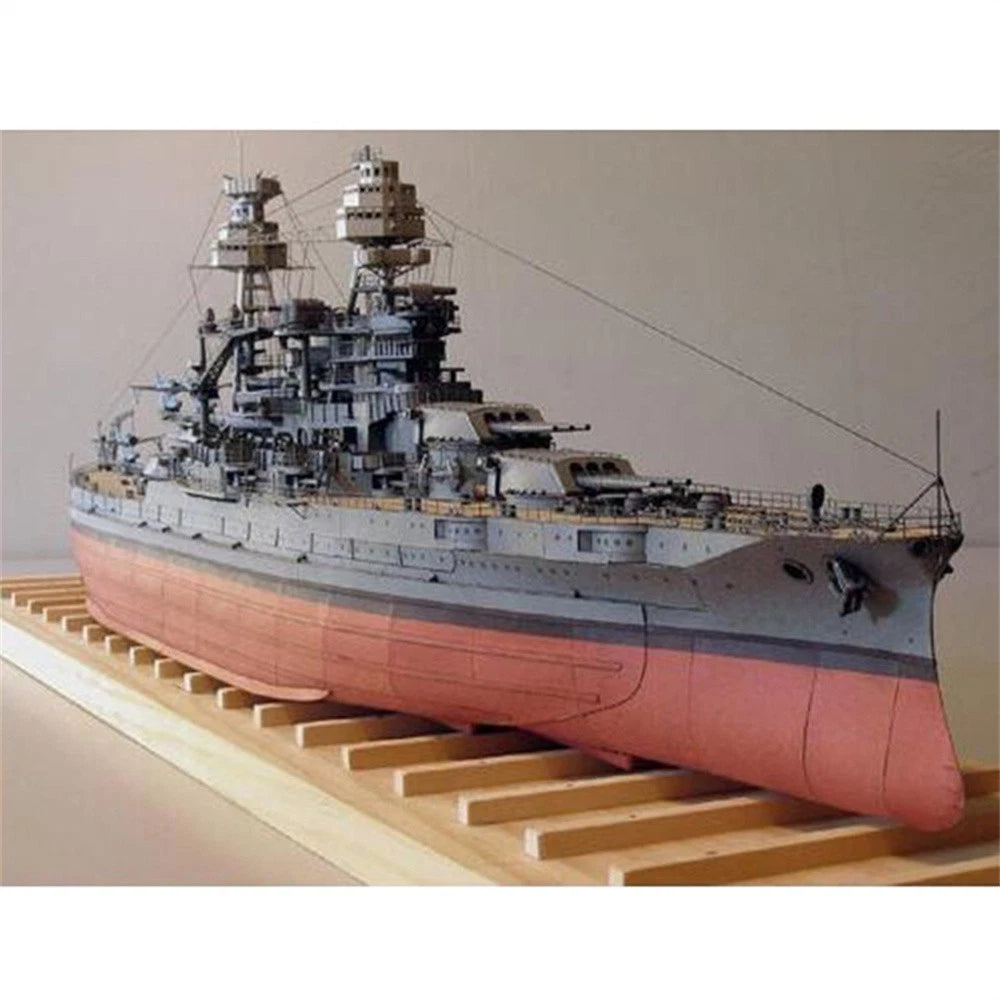 1/250 USS Arizona BB-39 Battleship Paper Model Ship Unassembled Unassembled Kit;