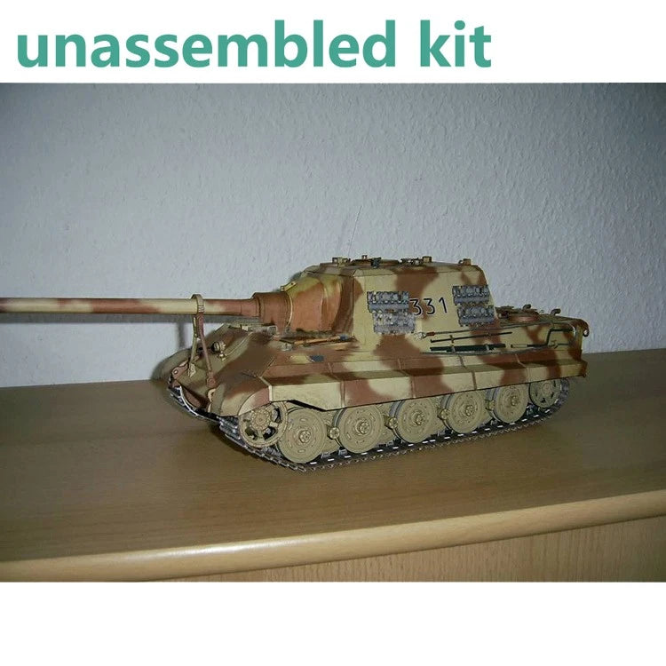 1/25 Paper Jagdtiger Heavy Tank Destroyer Tank Model Unassembled Collection Kit