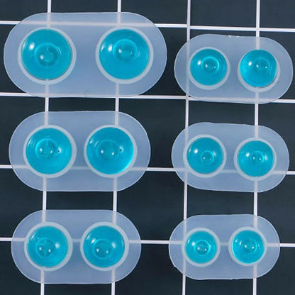 6 Sets Multifunctional Silicone Molds Flexible Doll Eye Molds Resin Durable A