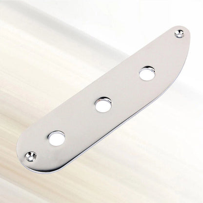 3 Holes Electric Guitar Bridge Switch Control Plate for TELE Style Bass Guitar