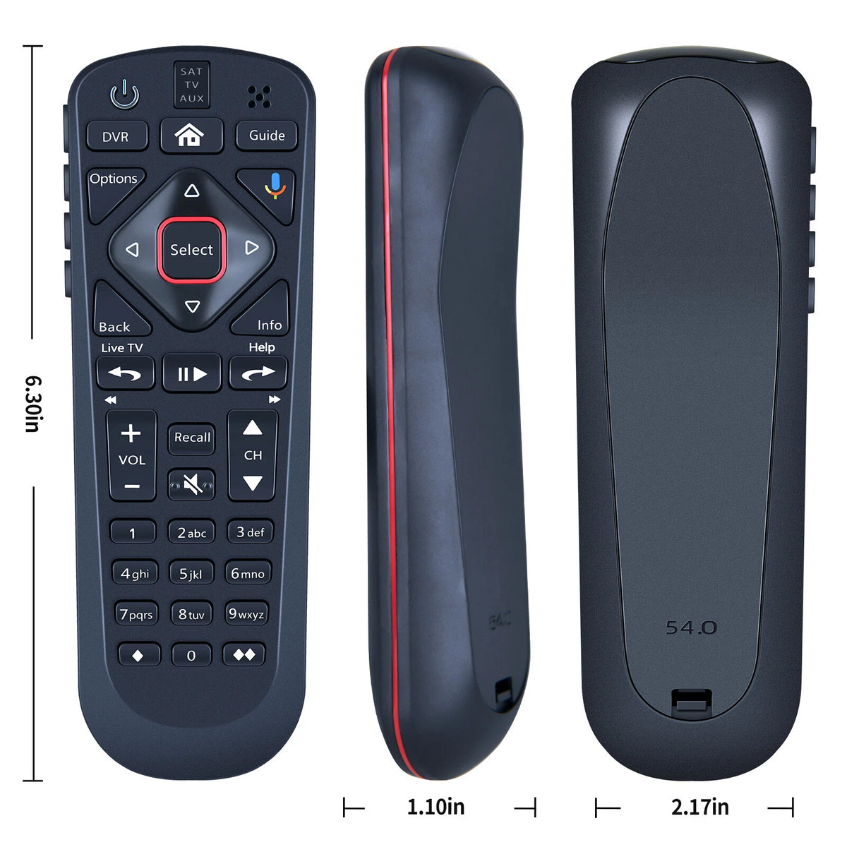For Dish Upgraded 54 Series Remote Control for The Hopper with Voice/Backlight