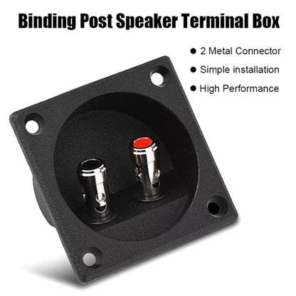 57 x 57 x 26mm  Speaker Box Terminal 2-Wire Round Spring Cup Connector