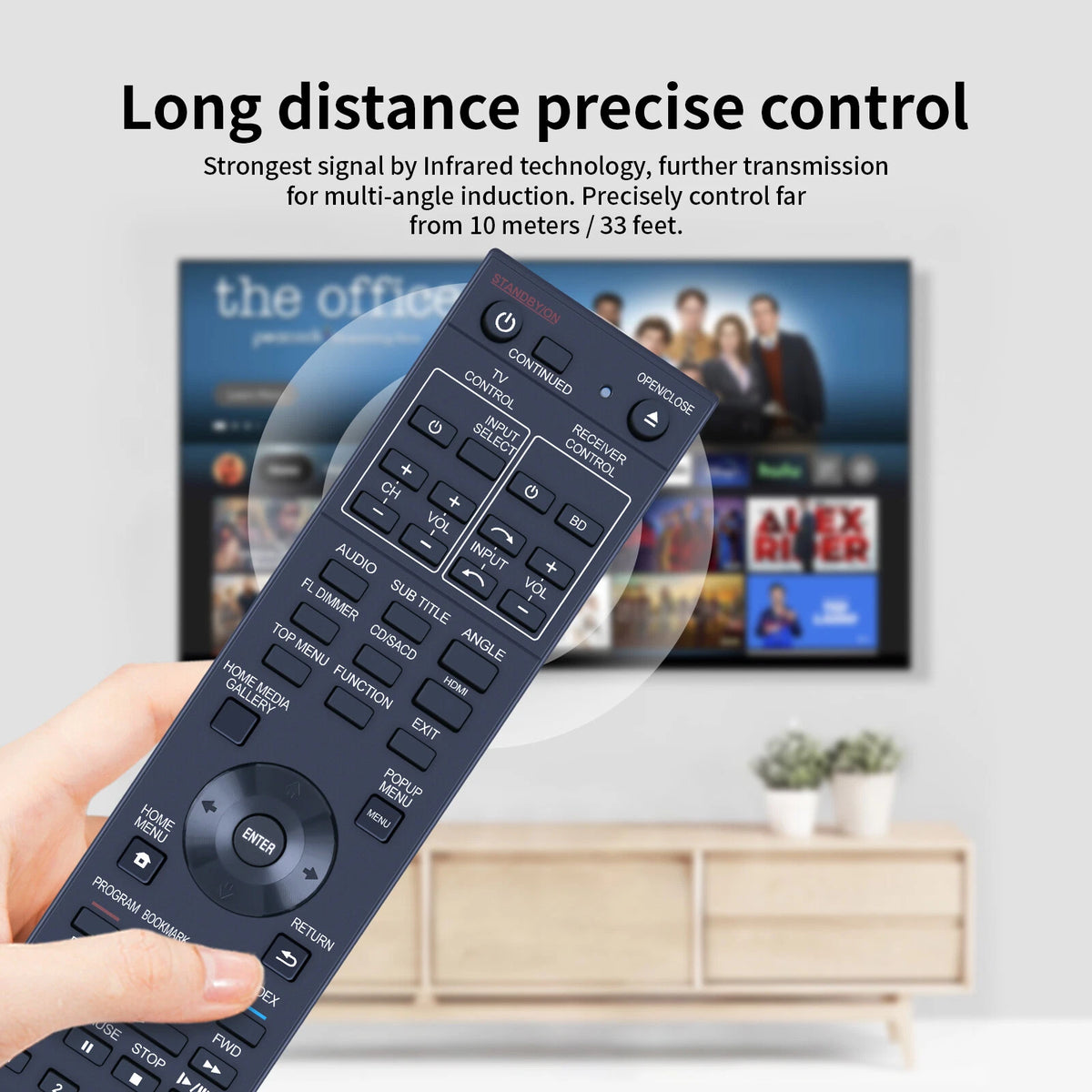 RC-2931 Remote Control For Pioneer Player BDP-140 BDP-440 BDP-450
