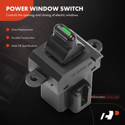 A-Premium Power Window Switch Compatible with Dodge Neon 2000-2005 & Black