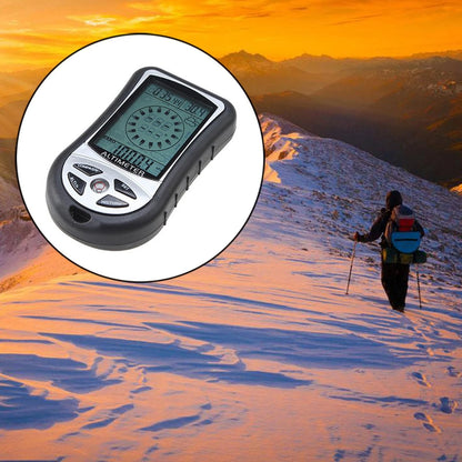 Outdoor Hiking Hunting LED Digital 8 in1 Compass Altimeter Barometer Thermometer