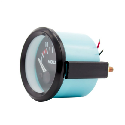 52mm Voltage Gauge LED Light 8~16V Voltmeter Panel Meter For Car High Quality