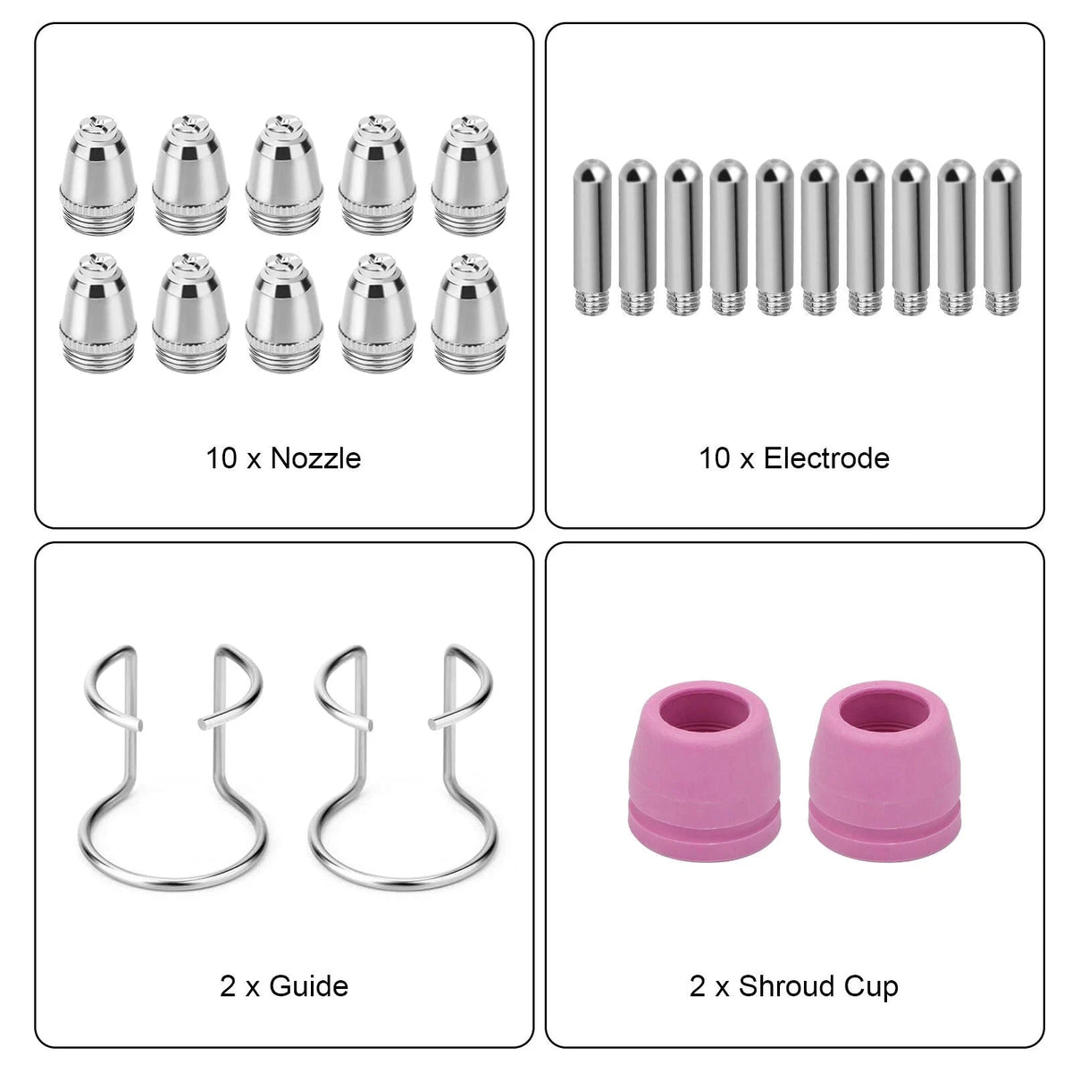 24pcs Plasma Cutter Torch Consumables Tip for CUT60SP, CUT50DP, CUT50PI