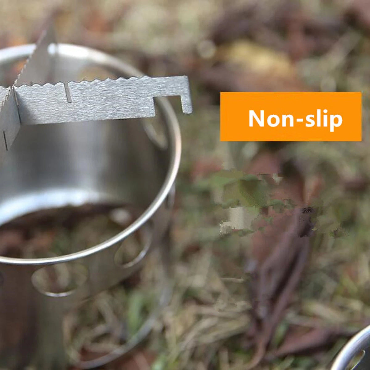 Protable 304 Stainless Steel Outdoor Camping Cookware Wood Stove Hiking Tool