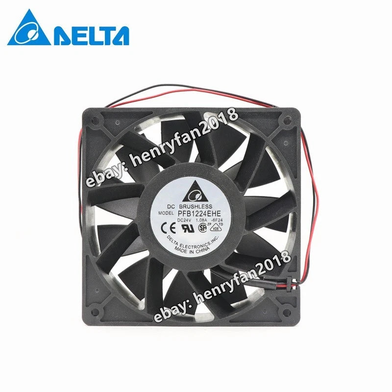 For Delta fan PFB1224EHE Axial fan DC24V 1.08A 120*120*38mm Inverter cooling fan