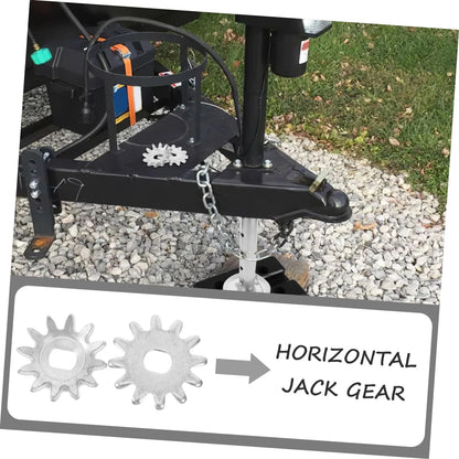 jojofuny Horizontal Hydraulic Jack Gear Repair Kit 4.50X4.50X0.40CM, Silver