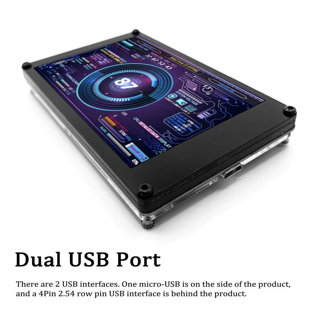 3.5in IPS LCD Secondary Monitor Support AIDA64 USB Dynamic Display Sub-Screen