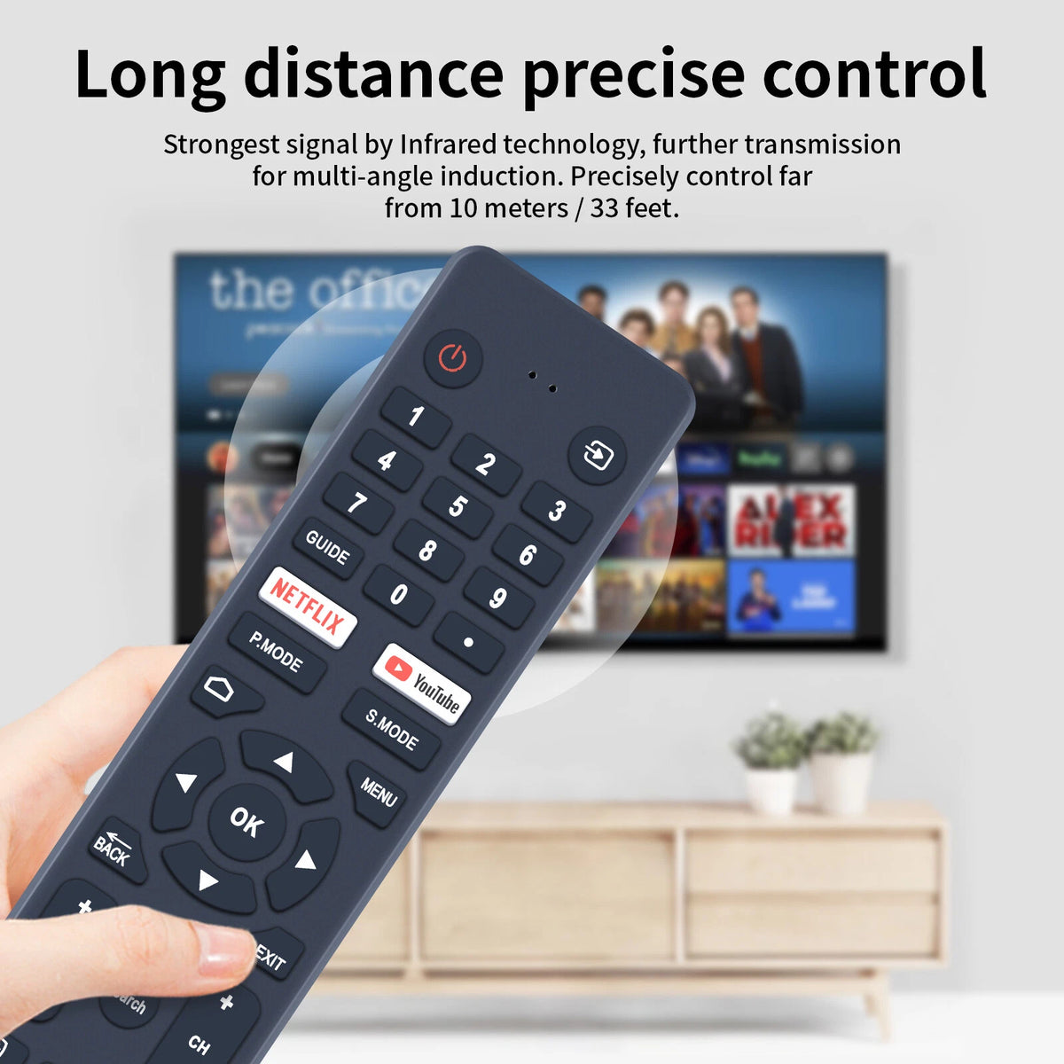 Remote Control For VEON Smart 4K UHD LED HDTV Android TV Without voice