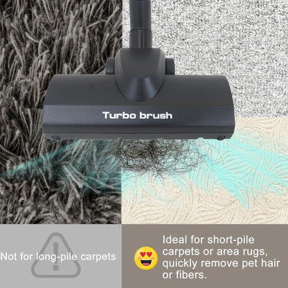 EZ SPARES Brush Head Replacement for Universal Vacuum,Turbo Floor Black