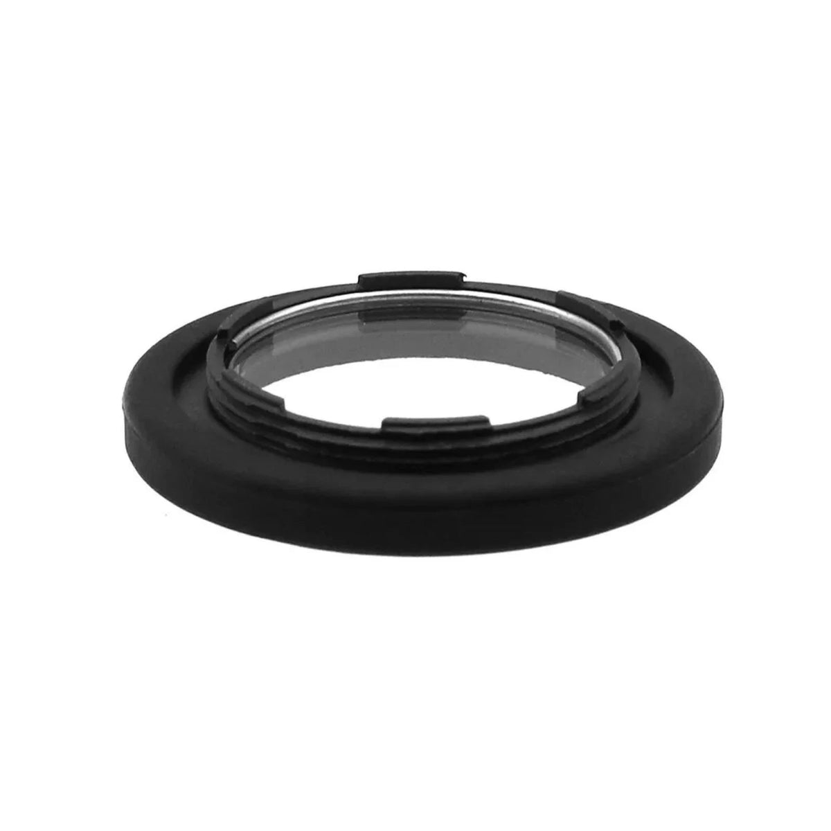 Black DK-17 Silicone Eyecup Eyepiece with Glass for Nikon D850 D700 Camera