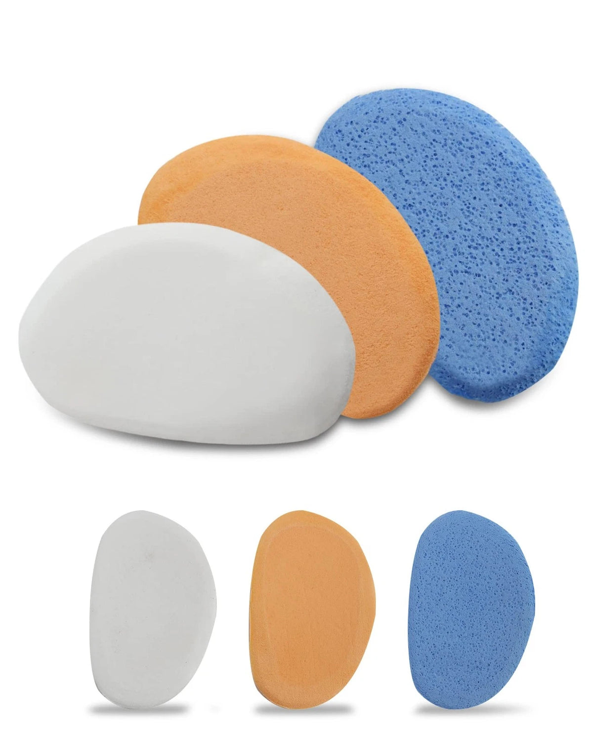 Pottery Sponge for Clay, Clay Cleanup and Shaping Blue, Orange, White