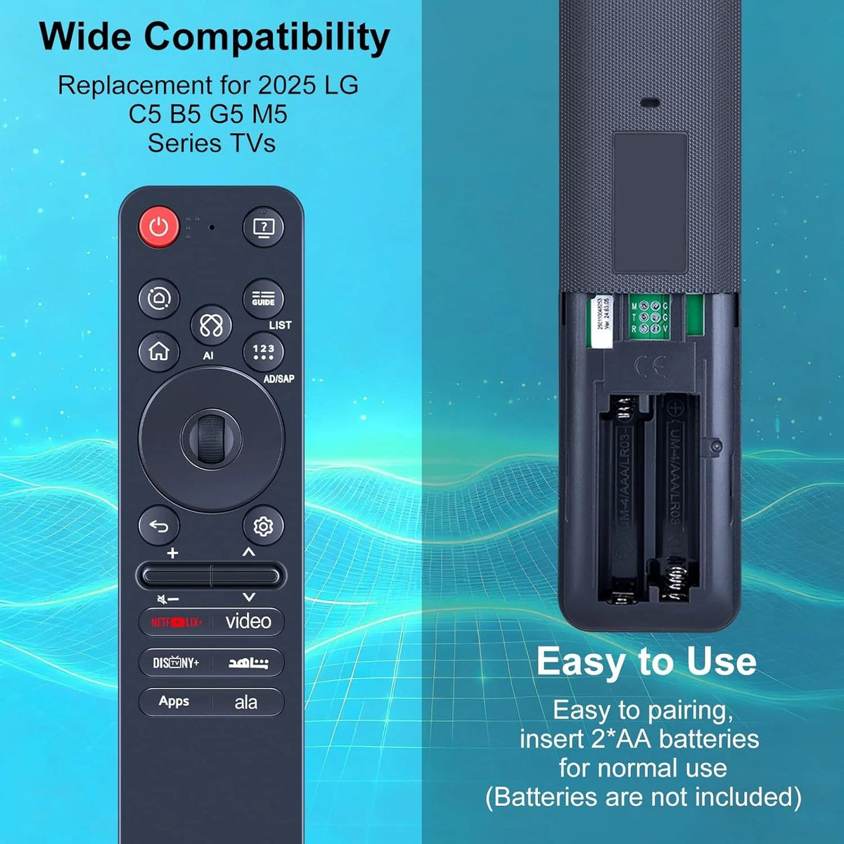 MR25GA AKB76046607 Magic AI Remote Control For LG C5 B5 G5 M5 2025 Series TV