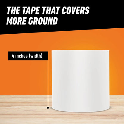 Gorilla Waterproof Patch & Seal Tape, White 4" x 10' 1 - Pack,