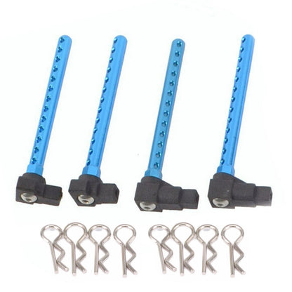 4pcs Aluminum Alloy Body Posts Mount for Tamiya TT-01 TT01 1/10 RC Car Upgrade]