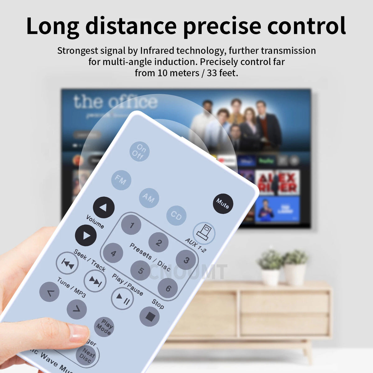 Replacement Remote Control For Bose Acoustic Wave Music System II white