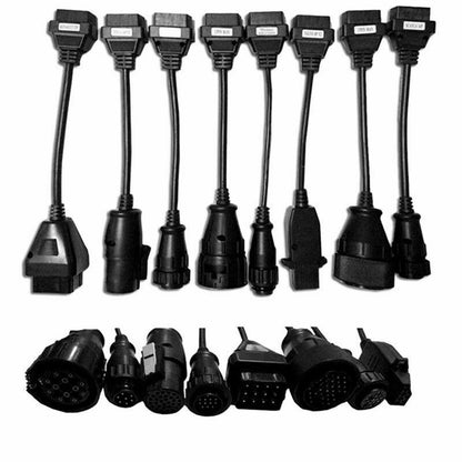 8 Pcs OBD2 OBDII Full Set Diagnostic Tool Adapter Truck Cables For CDP B9 C
