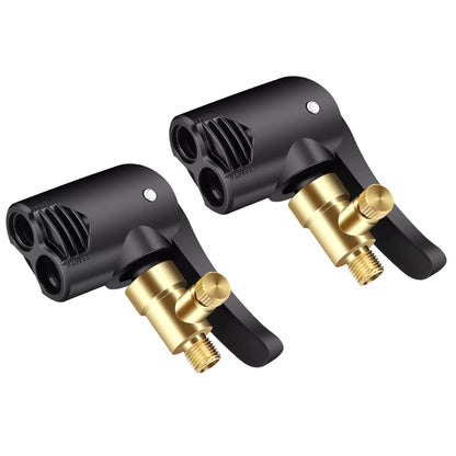 2PCS 2-in-1 Dual Head 7.8mm Male Thread Deflateable Air Chuck Accessories Tool