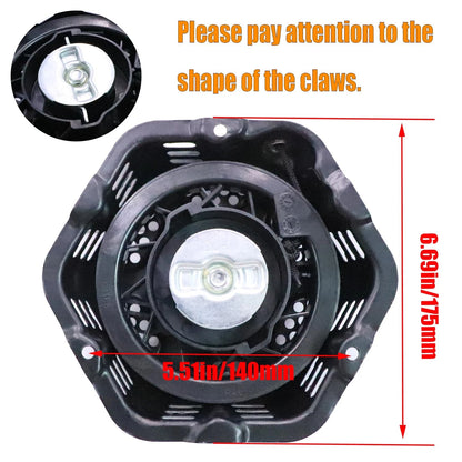 DVBB Pull Start Recoil Starter Compatible with Champion 196cc 208cc Black