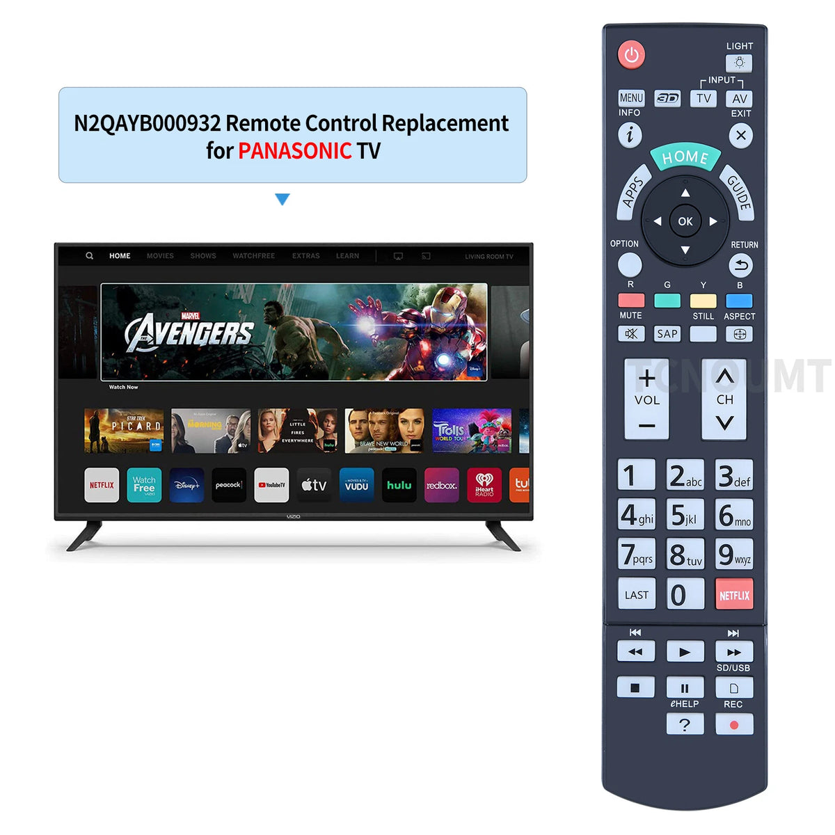 N2QAYB000932 Remote Control For Panasonic TV TC65AX800U TC58AX800U