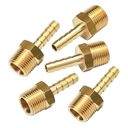 Fuel Line Adapter 5 x Adapter Brass Material /w Wide Application Scope 5pcs