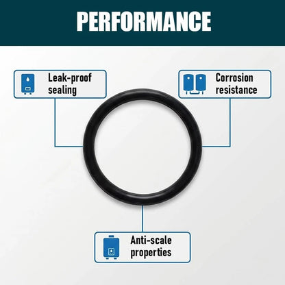 6 Pack Silicone O-Ring Replacement Compatible with Navien NP 240 240E Black