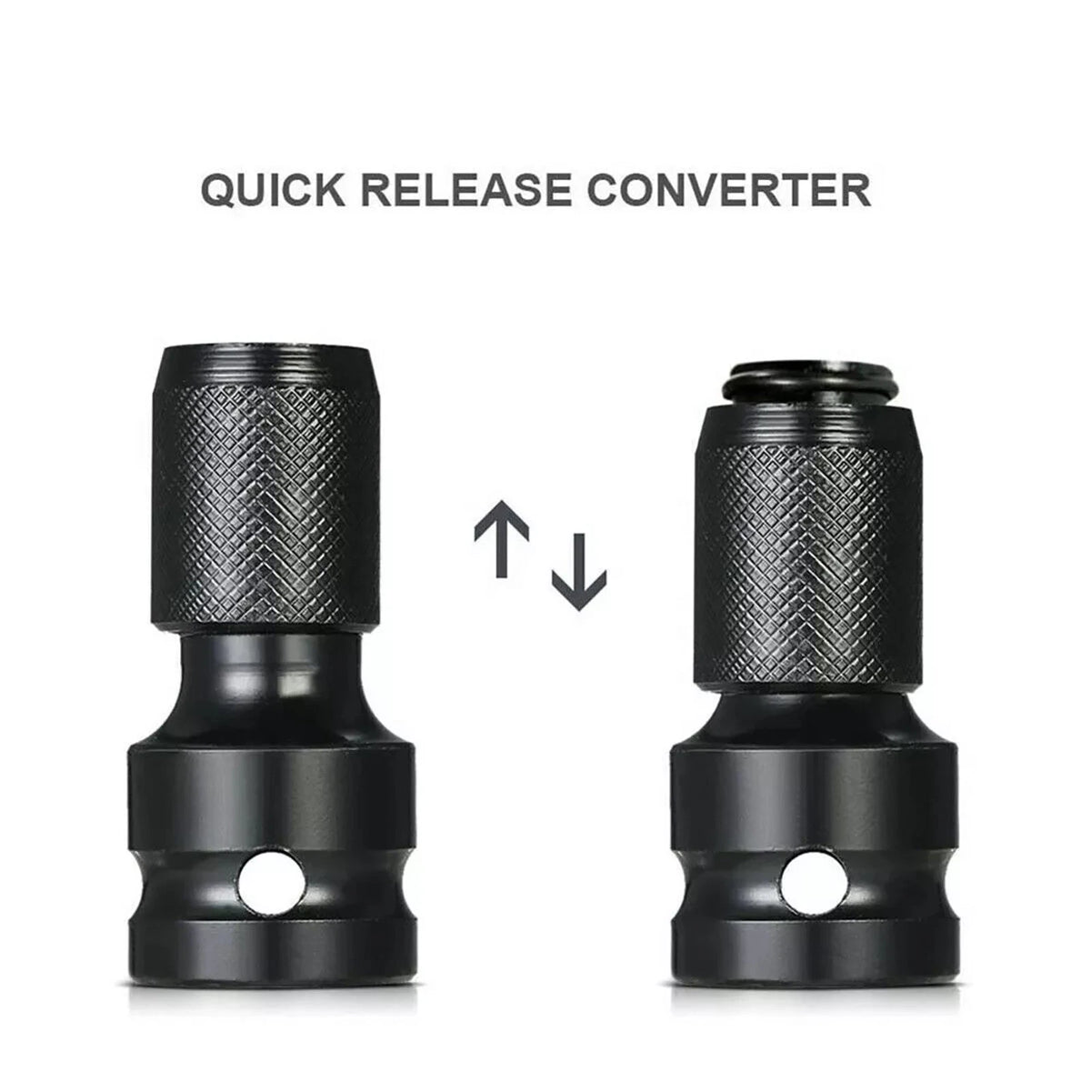 2* Hex Ratchet Socket Adapter Drive 1/2" Square To 1/4" Converter Impact Tool