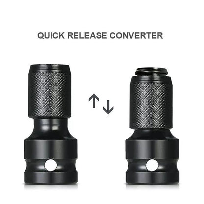 2* Hex Ratchet Socket Adapter Drive 1/2" Square To 1/4" Converter Impact Tool