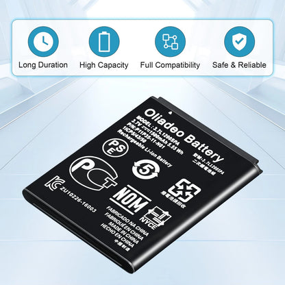 oliadeo TI-84 Plus CE Battery Replacement: for Texas Instruments TI Black