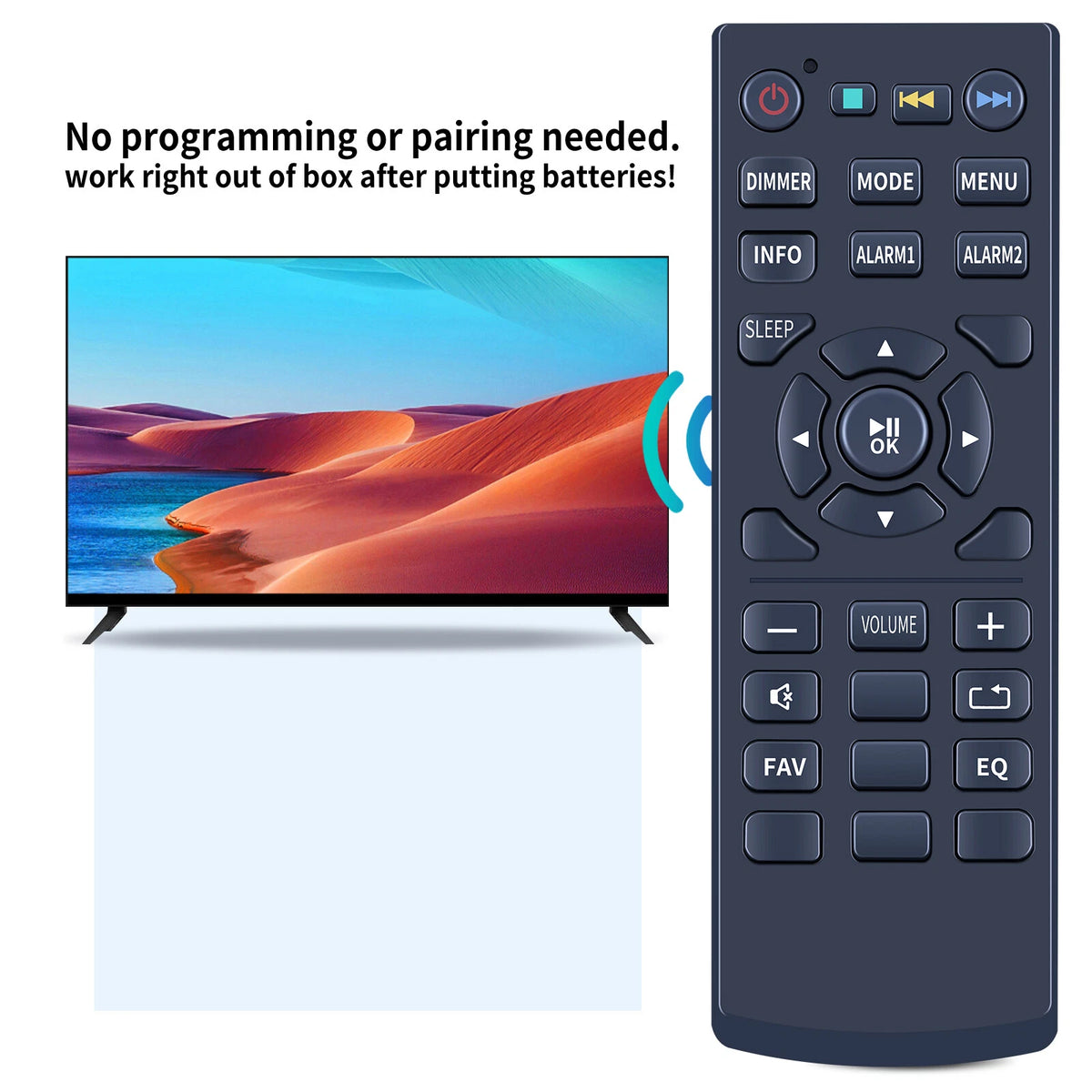 Replacement Remote Control For Tevion Player IWR 294 IWR394