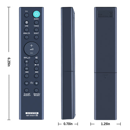 RMT-AH301U Remote Control For Sony Sound Bar HT-MT300 HT-MT301 SA-WMT300