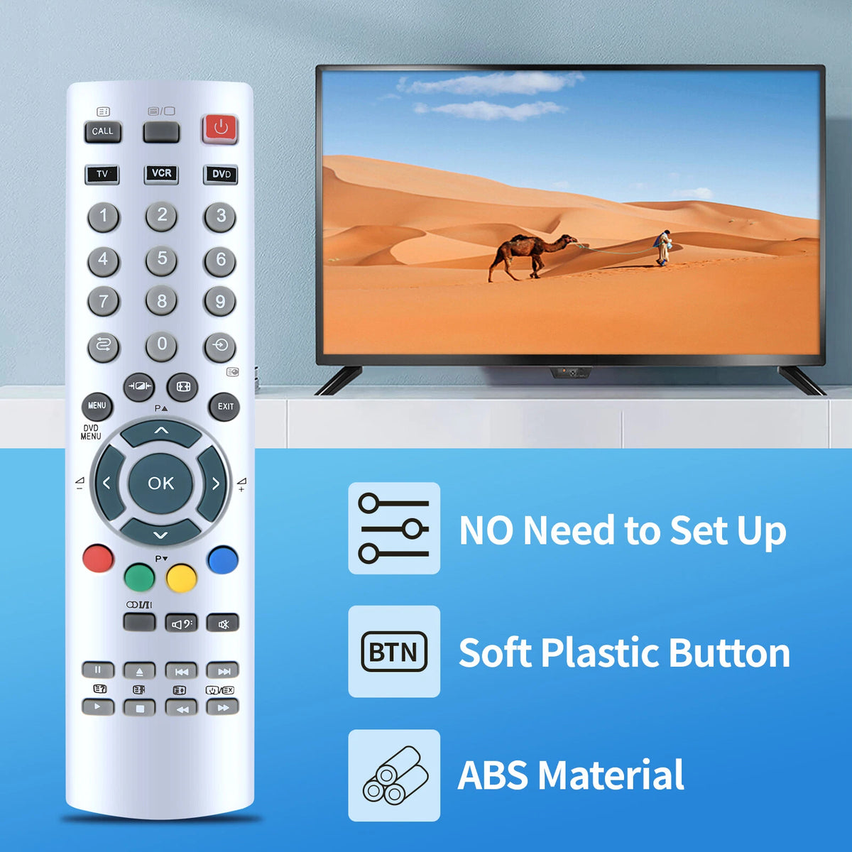 CT-90126 Remote Control For Toshiba TV VCR DVD 32WL48 27WL56 32WL56 37WL56