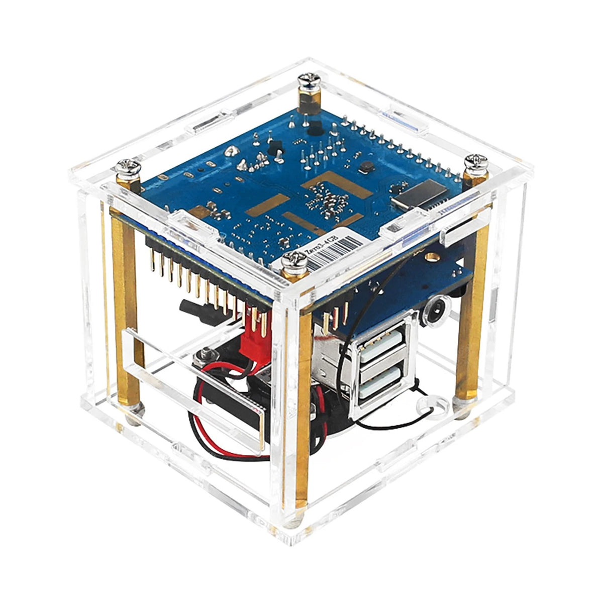 Acrylic Case Transparent Enclosure Clear Protective Cover For Orange Pi Zero 3