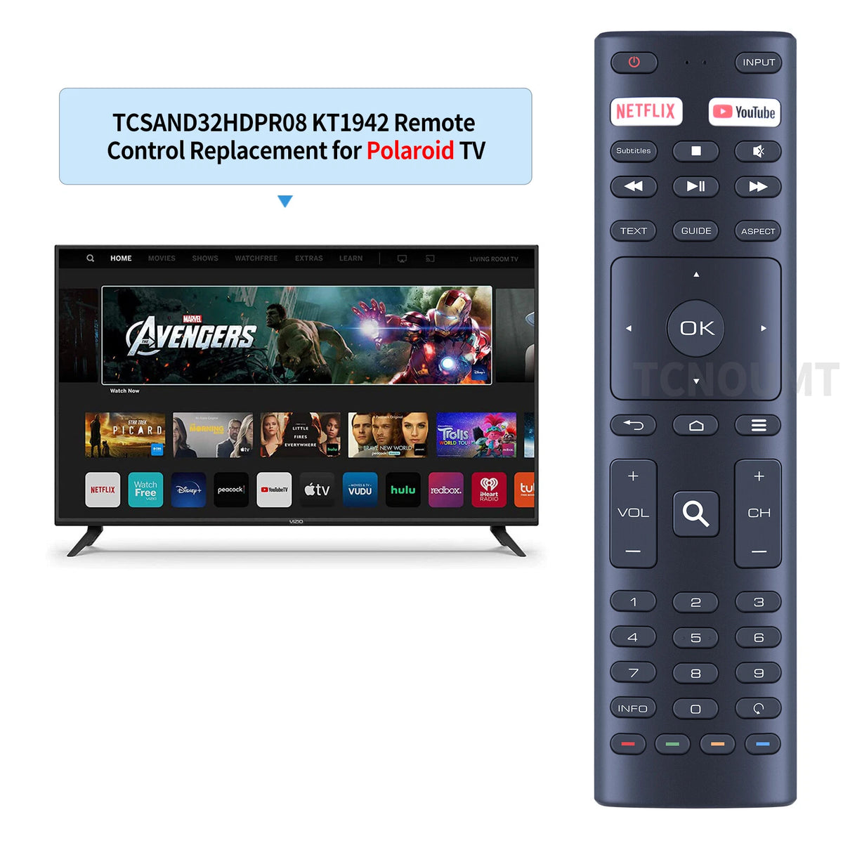 Remote Control For Allview 40ePlay6000-F/1 40" Full HD Smart Android LED TV