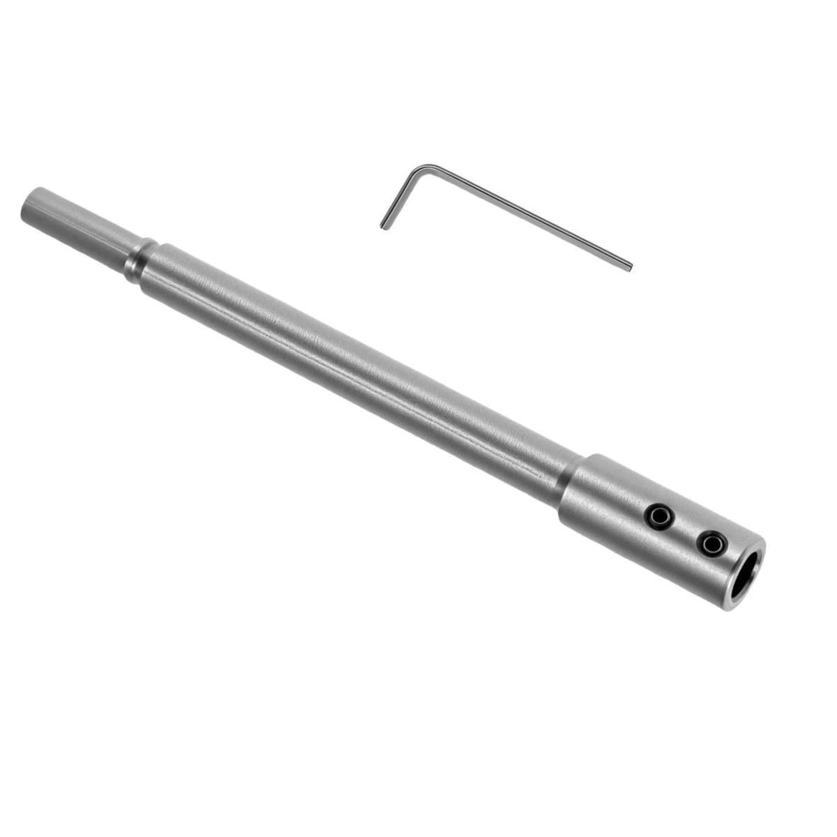 7 Inch Extension Rod Tool for 9.7mm Round Shaft Drill with Set Screws Hex Key